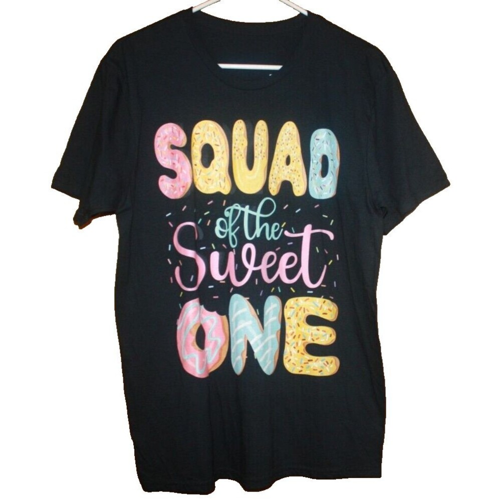 Squad Of The Sweet One 1st Birthday Donut Theme Sz M Unisex T-Shirt Atleisure